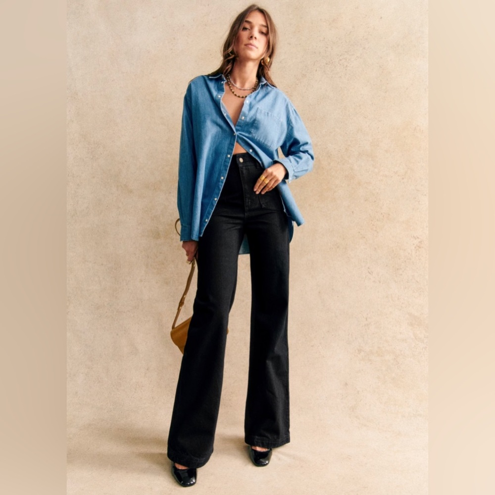 Sézane The 70’s Trousers - Jeans. RARE AND SOLD OUT ONLINE